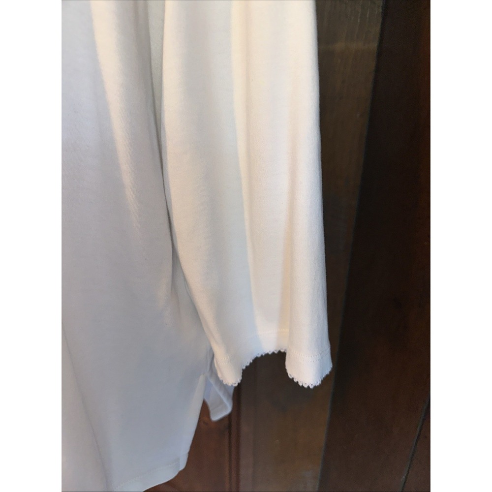 Womens ALFRED DUNNER PULLOVER STUDDED TOP Size XL White EUC - Picture 4 of 6